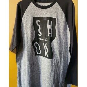 Vintage Shok T-shirt Large Rare Raglan Streetwear Grunge NWT Limited B15 READ